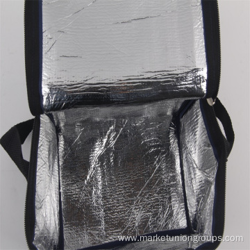 Factory direct sales double shoulder waterproof double-sided aluminum foil ice pack ice bag cold bag double shoulder picnic bag backpack custom logo